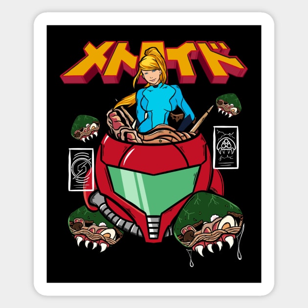 Metroid Sushi Sticker by Jones Factory